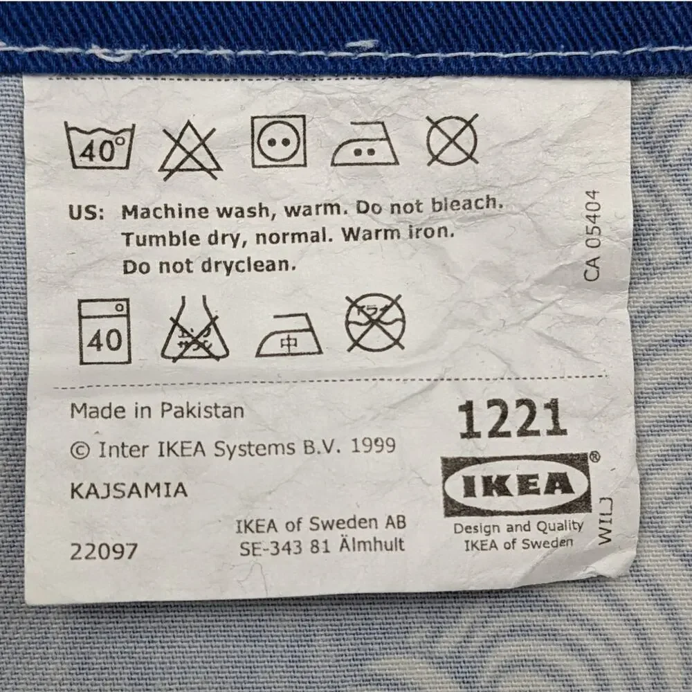 IKEA CURTAINS 2011 by EMMA HAGMAN Grommets Heavy Canvas Fabric ~ Mod Tree Design
